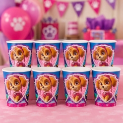 Paw Patrol Pink Cups - 8 Pk